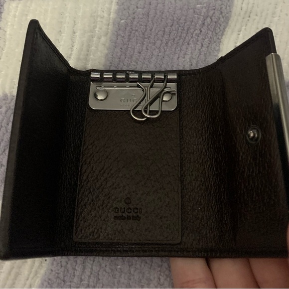 GUCCI OPHIDIA GG MONO LOGO KEYHOLDER ~~AUTHENTIC ~~ - Picture 3 of 12